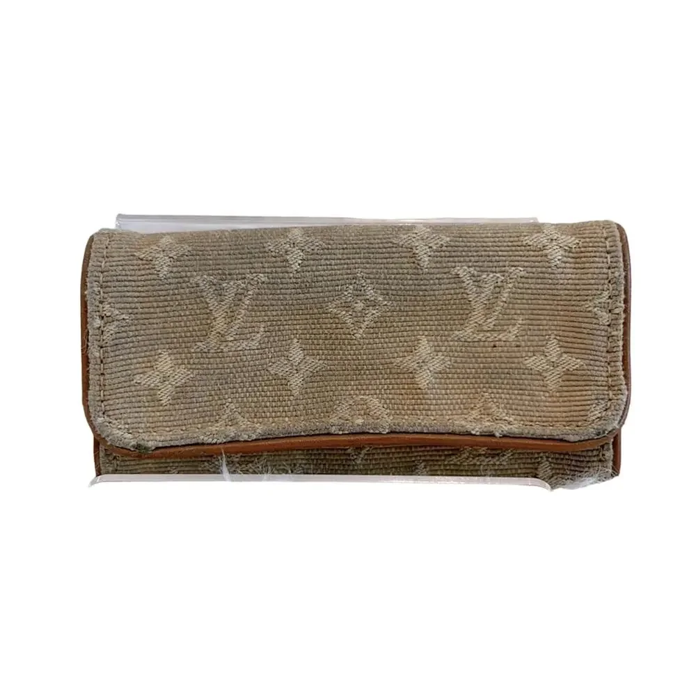 Louis Vuitton Vintage Monogram Denim & Leather Key Holder (LVXX016)
